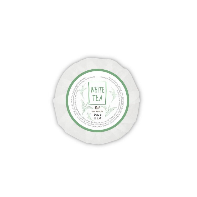 Мыло в упаковке плиссе-гофре 20г, White Tea