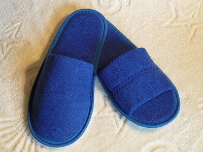 Тапочки из цветной махровой ткани 160г/м2, размер 44-46