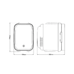 Холодильники для косметики и напитков Meyvel MB-04HC2W_